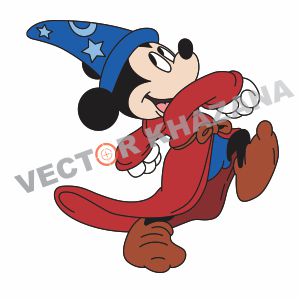 Funny Mickey Mouse Logo Vector