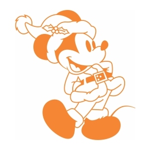 Mickey Mouse with Christmas cap Svg
