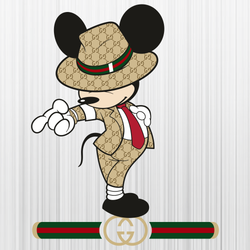Mickey Mouse Gucci with Band Svg