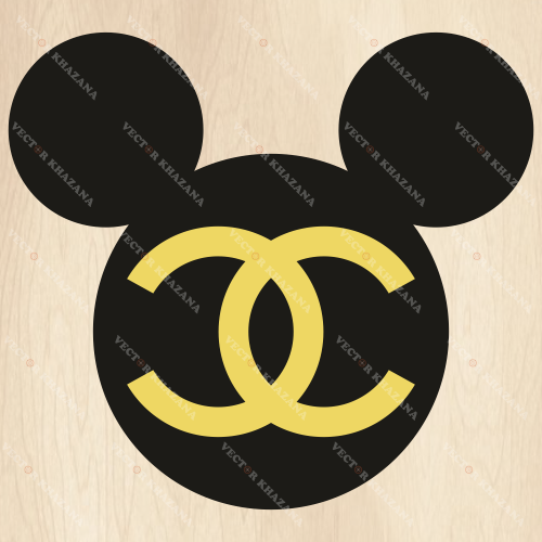 Mickey Mouse Head Chanel Svg