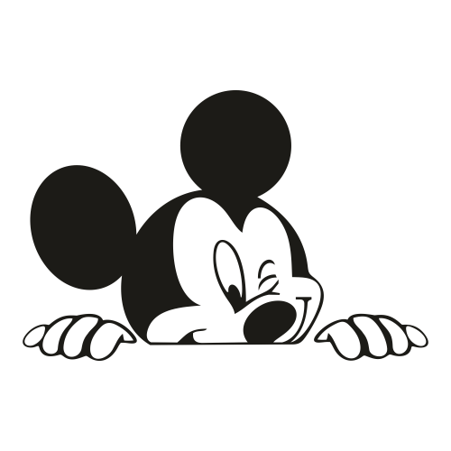 Mickey Peeking SVG - Mickey Mouse SVG - Disney SVG