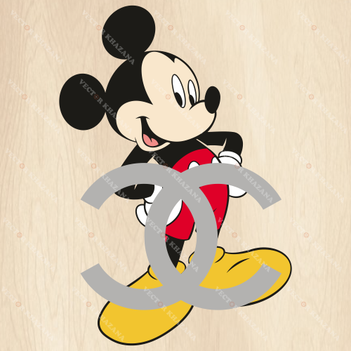 Mickey Mouse with Chanel Svg