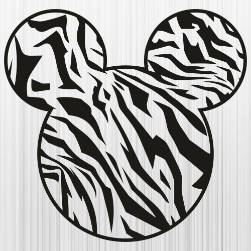 Mickey Tiger Print Svg
