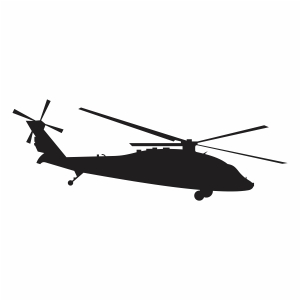 Military Helicopter Svg