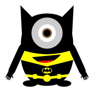 Minion batman vector