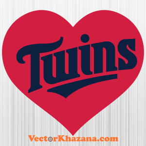Minnesota Twins Heart Svg