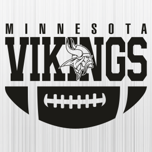 Minnesota Vikings Ball Black Logo Svg