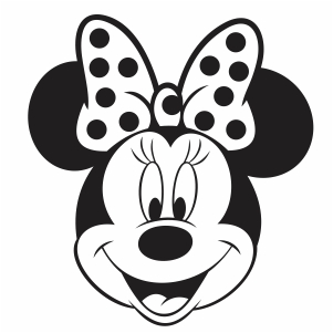 Minnie Mouse Face Svg