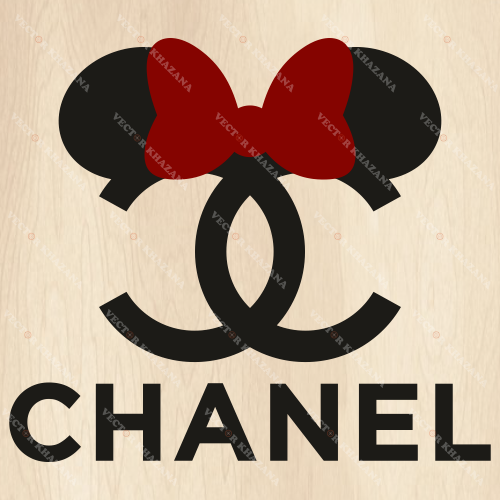 Minnie Mouse Head Chanel Svg