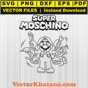 Moschino Super Mario Logo Svg Png