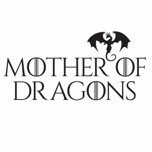 game of thrones mother of dragons logo svg