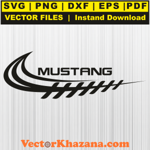 Mustang Nike Swoosh Svg Png