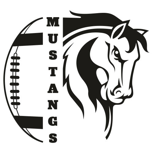 Mustangs Football SVG