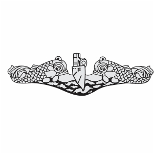 Submarine Warfare Insignia Vector