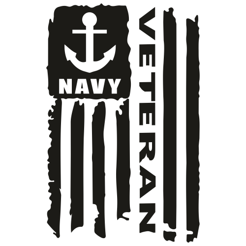 Navy Veteran Flag Svg