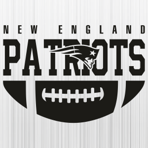 New England Patriots Ball Black Logo Svg