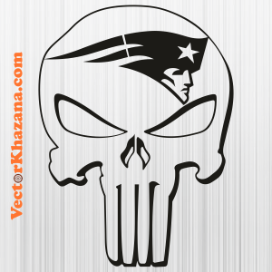 New England Patriots Punisher Skull Svg