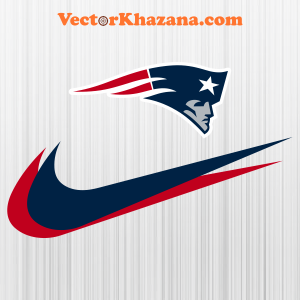 New England Patriots with Nike Symbol Svg