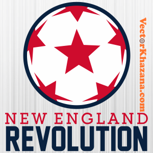 New England Revolution Soccer Ball Svg