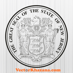 New Jersey State Seal Svg