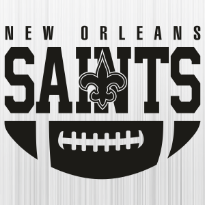 New Orleans Saints Ball Black Logo Svg