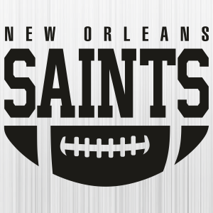 New Orleans Saints Ball Black Svg