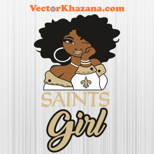 New Orleans Saints Girl Logo Svg