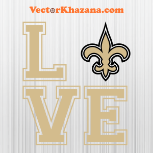 New Orleans Saints Love Svg