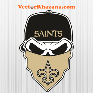 New Orleans Saints Skull Svg