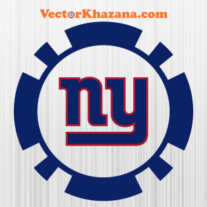 New York Giants Cut Circle Svg