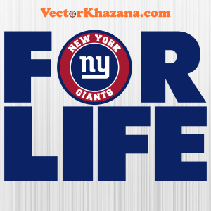New York Giants For Life Svg