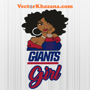 New York Giants Girl Logo Svg