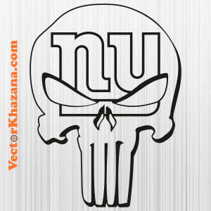 New York Giants Punisher Skull Svg