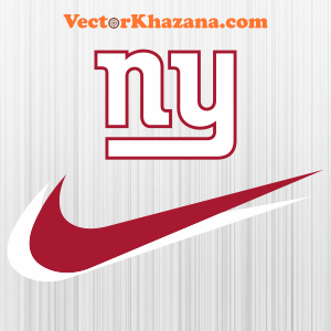 New York Giants with Nike Swoosh Svg