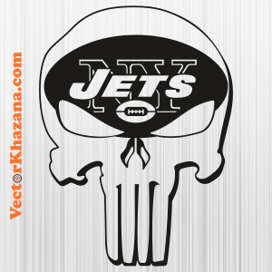 New York Jets Punisher Skull Svg