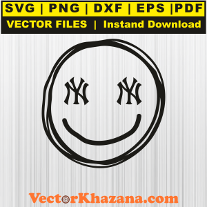 New York Yankees Smile Svg/Png