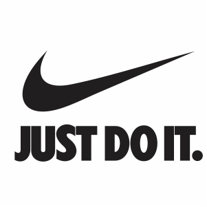 just do it nike vector