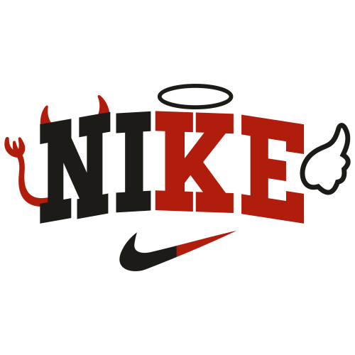 Nike Logo Svg Nike Angel Devil Logo Clip Art Svg Cut File Download Jpg Png Svg Cdr Ai Pdf Eps Dxf Format