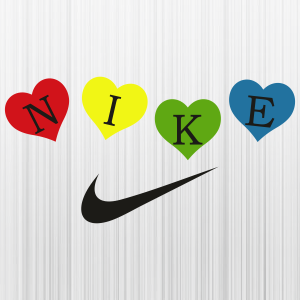 Nike Candy Heart Letter Svg