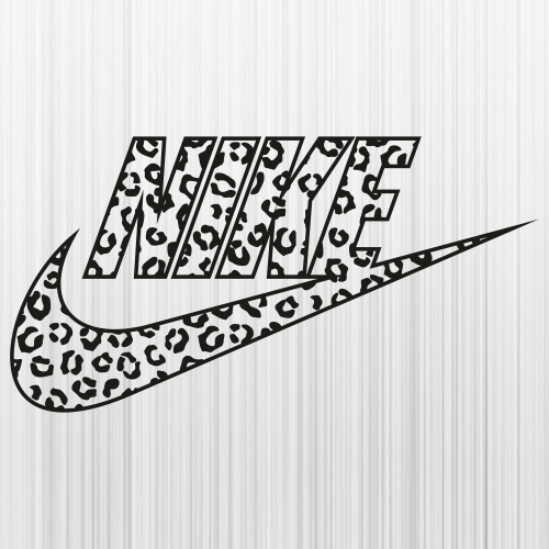 Nike Leopard Print Svg