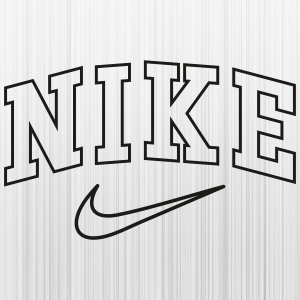 Nike Letter Outline Logo SVG | Nike Logo PNG | Nike Logo Outline vector ...