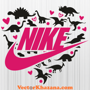 Nike Love Dinosaurs Svg