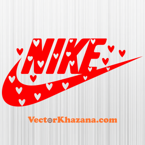 Nike Valentines Swoosh SVG, Nike Heart Valentine'S Day SVG, Gift For  Valentines, PNG, DXF, EPS, Cut Files for Cricut and Silhouette