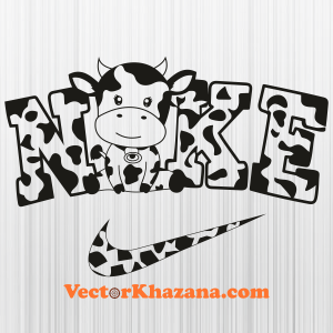 Nike Trendy Cow Swoosh Svg