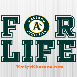 Oakland Athletics For Life Svg