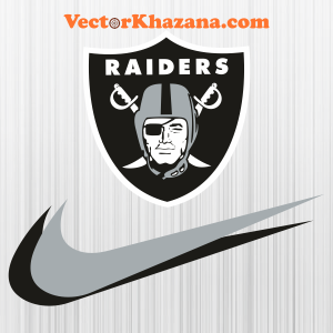 Oakland Raiders with Nike Symbol Svg