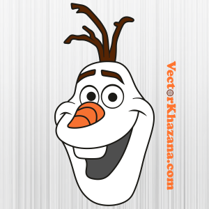 Olaf Frozen Face Svg