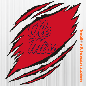 Ole Miss Ripped Svg