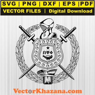 Omega Psi Phi Fraternity Crest Svg