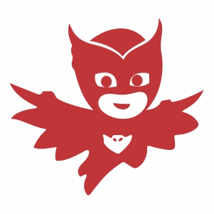 pj masks owlette svg cut